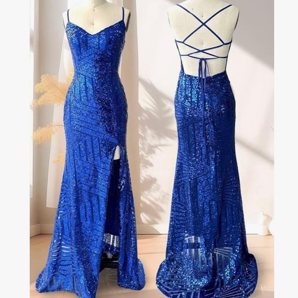 Brand new beautiful dark blue dress